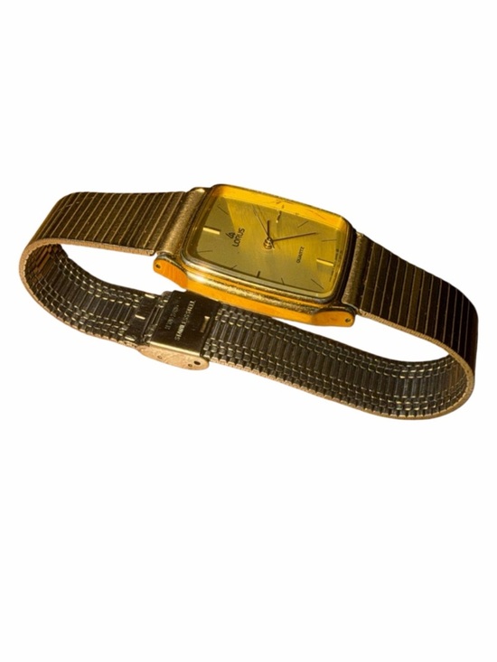 Vintage Lorus Gold Tone Quartz Watch | Rectangular Face